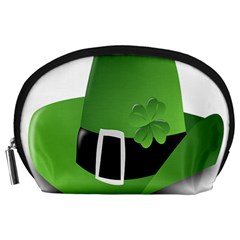 Irish Shamrock Hat152049 640 Accessory Pouch (large) by Colorfulart23