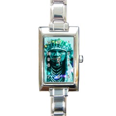 Magical Indian Chief Rectangular Italian Charm Watch by icarusismartdesigns