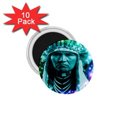 Magical Indian Chief 1 75  Button Magnet (10 Pack) by icarusismartdesigns