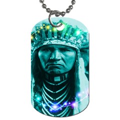 Magical Indian Chief Dog Tag (one Sided) by icarusismartdesigns