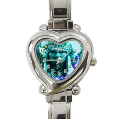 Magical Indian Chief Heart Italian Charm Watch  by icarusismartdesigns