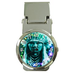 Magical Indian Chief Money Clip With Watch by icarusismartdesigns