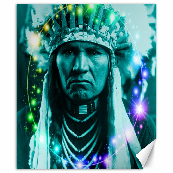 Magical Indian Chief Canvas 20  x 24  (Unframed)