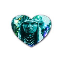 Magical Indian Chief Drink Coasters (heart) by icarusismartdesigns