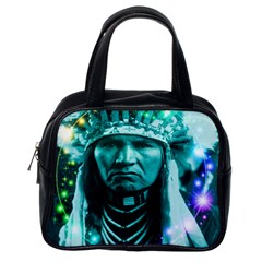 Magical Indian Chief Classic Handbag (one Side) by icarusismartdesigns