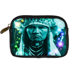 Magical Indian Chief Digital Camera Leather Case by icarusismartdesigns