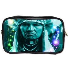 Magical Indian Chief Travel Toiletry Bag (one Side) by icarusismartdesigns