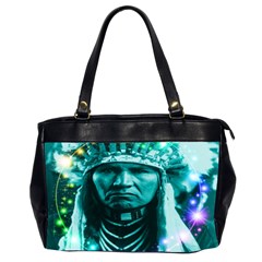 Magical Indian Chief Oversize Office Handbag (two Sides) by icarusismartdesigns