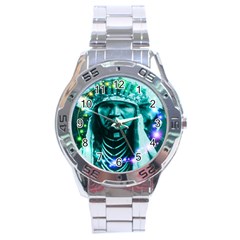 Magical Indian Chief Stainless Steel Watch by icarusismartdesigns