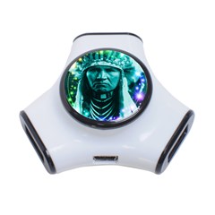 Magical Indian Chief 3 Port Usb Hub by icarusismartdesigns