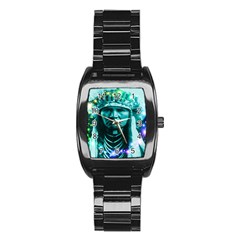 Magical Indian Chief Stainless Steel Barrel Watch by icarusismartdesigns