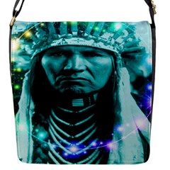 Magical Indian Chief Flap Closure Messenger Bag (small) by icarusismartdesigns