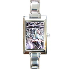 Solar Tide Rectangular Italian Charm Watch by icarusismartdesigns