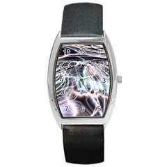 Solar Tide Tonneau Leather Watch by icarusismartdesigns