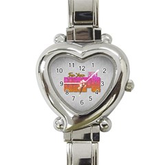 Vape For Your Life Abstract  Heart Italian Charm Watch  by OCDesignss