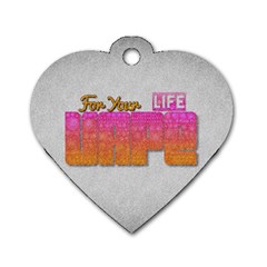 Vape For Your Life Abstract  Dog Tag Heart (one Sided)  by OCDesignss