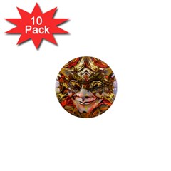 Star Clown 1  Mini Button Magnet (10 Pack) by icarusismartdesigns