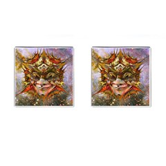 Star Clown Cufflinks (square) by icarusismartdesigns