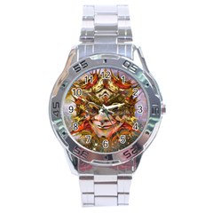 Star Clown Stainless Steel Watch by icarusismartdesigns