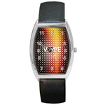 Vape Retro Pattern  Tonneau Leather Watch Front