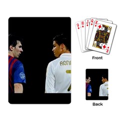 Lionel Messi Vs Cristiano Ronaldo Playing Cards Single Design by CristianoRonaldoLionelMessi