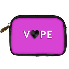 Vape Heart Digital Camera Leather Case by OCDesignss