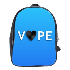 Vape Heart  School Bag (large) by OCDesignss