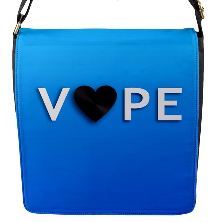 Vape Heart  Flap Closure Messenger Bag (Small)