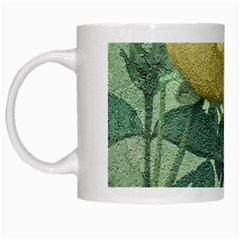 Yellow Rose Vintage Style  White Coffee Mug by dflcprints