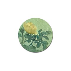 Yellow Rose Vintage Style  Golf Ball Marker by dflcprints