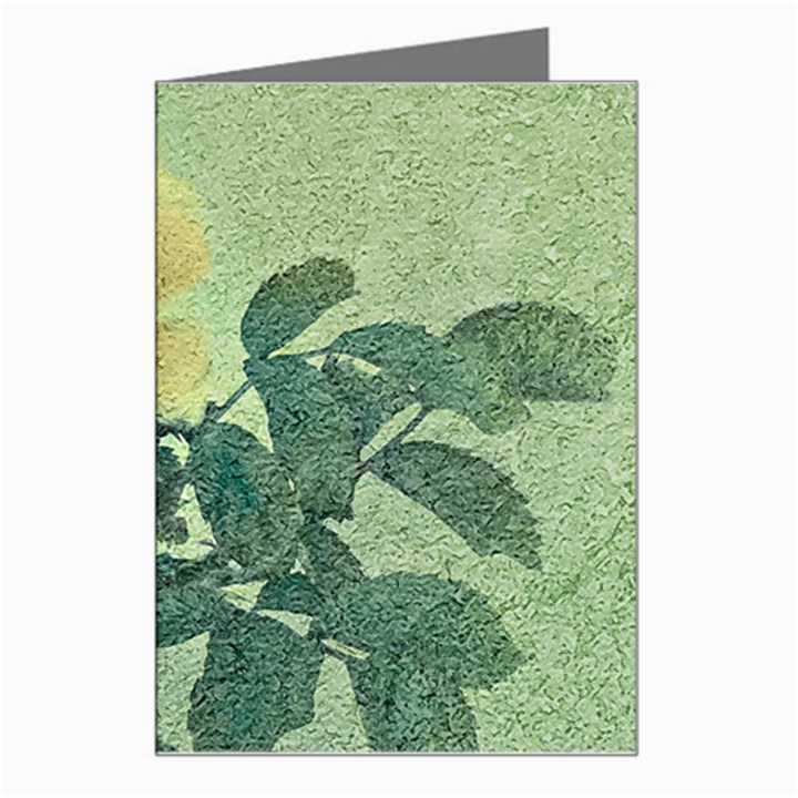 Yellow Rose Vintage Style  Greeting Card