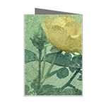 Yellow Rose Vintage Style  Mini Greeting Card Right