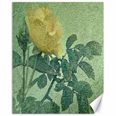 Yellow Rose Vintage Style  Canvas 16  X 20  (unframed) by dflcprints