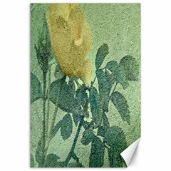 Yellow Rose Vintage Style  Canvas 24  X 36  (unframed) by dflcprints