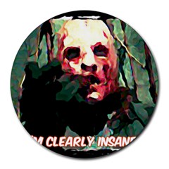 Bloody Face  8  Mouse Pad (round) by Cordug