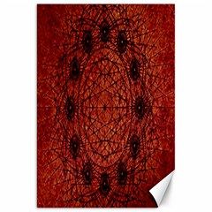 Grunge Style Geometric Mandala Canvas 20  X 30  (unframed) by dflcprints