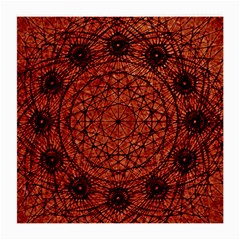 Grunge Style Geometric Mandala Glasses Cloth (medium) by dflcprints