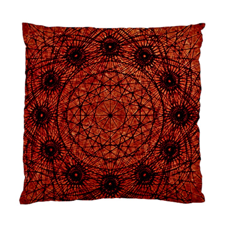 Grunge Style Geometric Mandala Cushion Case (Single Sided) 