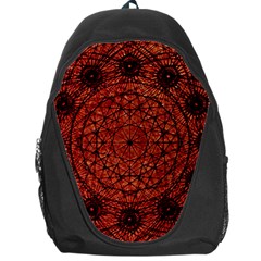 Grunge Style Geometric Mandala Backpack Bag by dflcprints