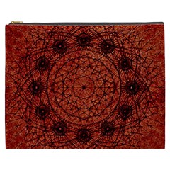 Grunge Style Geometric Mandala Cosmetic Bag (xxxl)