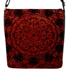 Grunge Style Geometric Mandala Flap Closure Messenger Bag (small) by dflcprints