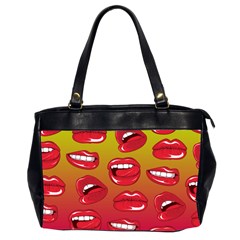 Hot Lips Oversize Office Handbag (two Sides)