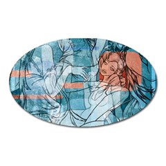 Retro Girls Magnet (Oval)