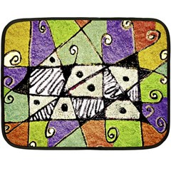 Multicolored Tribal Print Abstract Art Mini Fleece Blanket (two Sided) by dflcprints