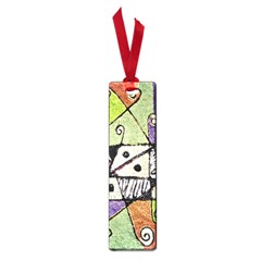 Multicolored Tribal Print Abstract Art Small Bookmark by dflcprints