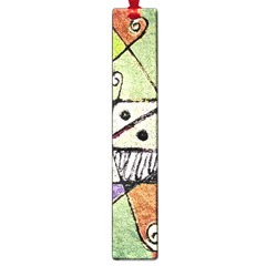 Multicolored Tribal Print Abstract Art Large Bookmark by dflcprints