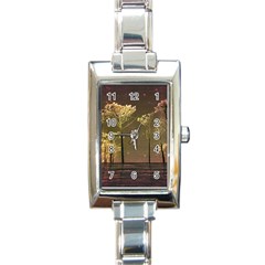 Fantasy Landscape Rectangular Italian Charm Watch by dflcprints