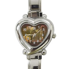 Fantasy Landscape Heart Italian Charm Watch  by dflcprints