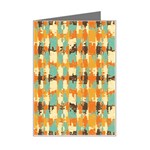 Shredded abstract background Mini Greeting Card Left