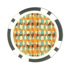 Shredded abstract background Poker Chip Card Guard